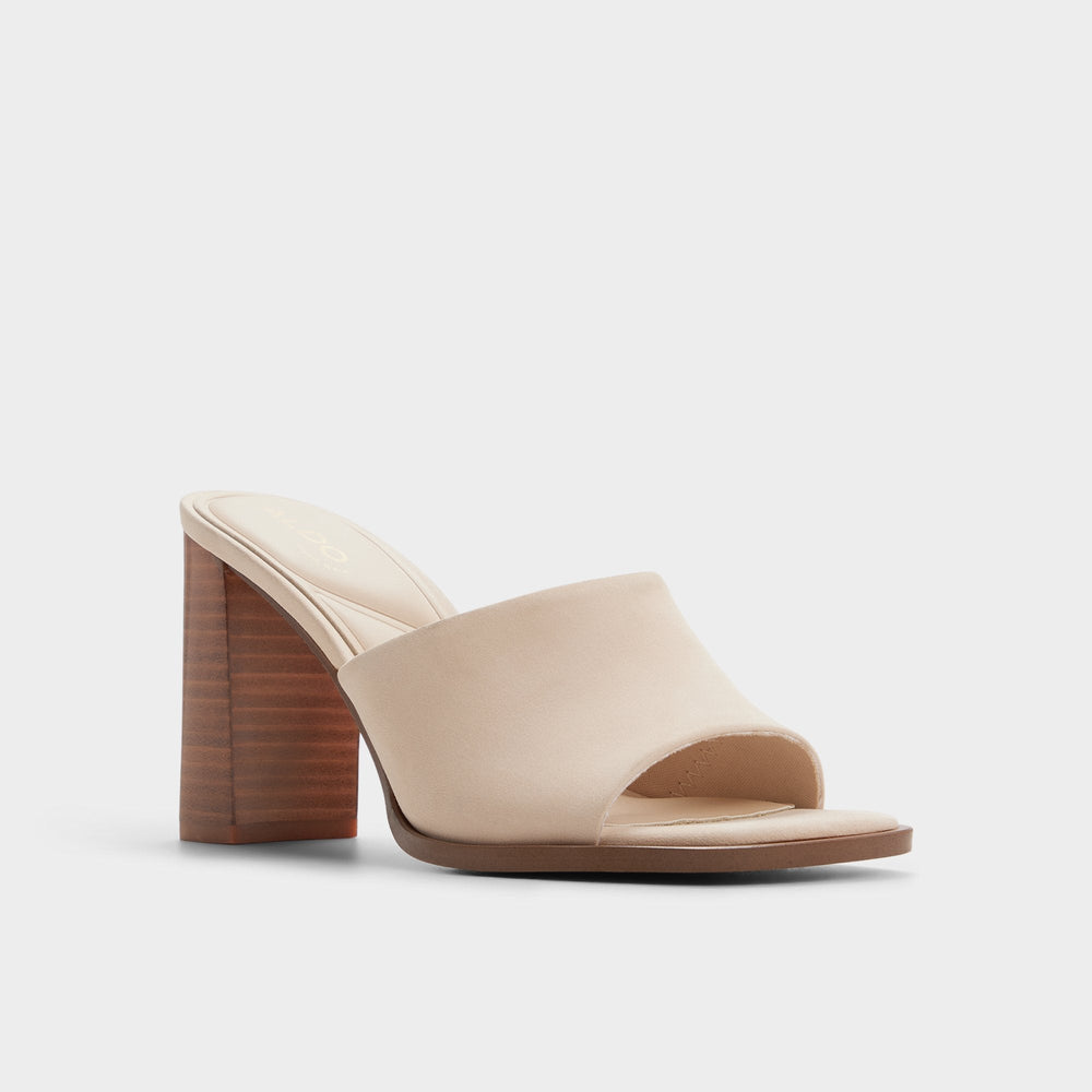 Other beige Re in Sophia Other Beige - Heeled mule, Block heel | Aldo