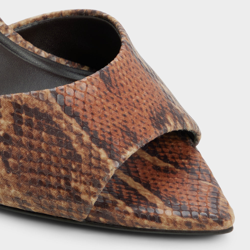 Brown multi Anniebrilden in Brown Multi 14190598 - Heeled mule, Stiletto heel | Aldo