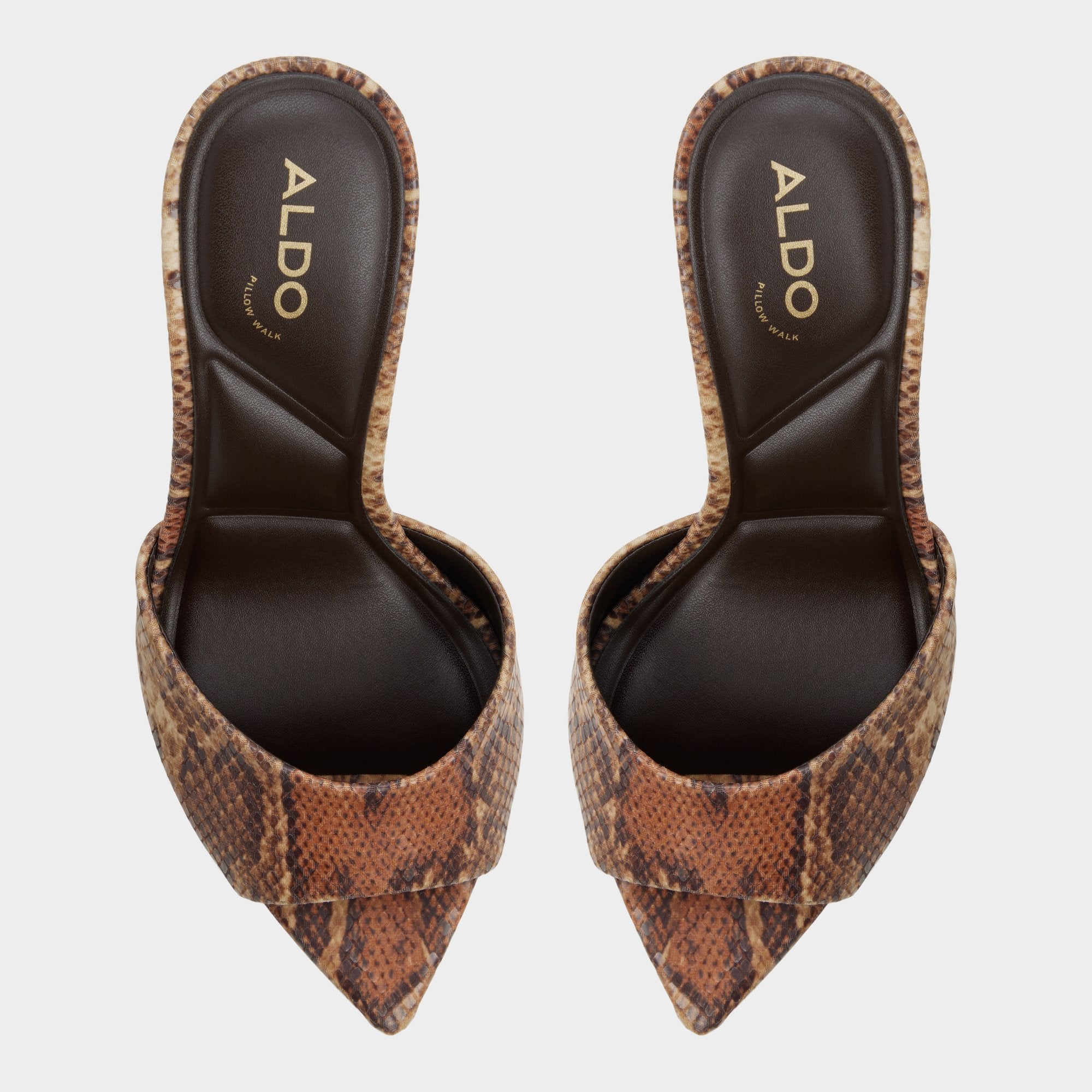 Brown multi Anniebrilden in Brown Multi 14190598 - Heeled mule, Stiletto heel | Aldo