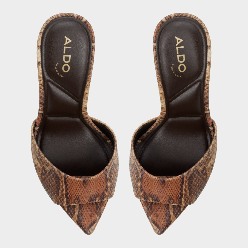 Brown multi Anniebrilden in Brown Multi 14190598 - Heeled mule, Stiletto heel | Aldo