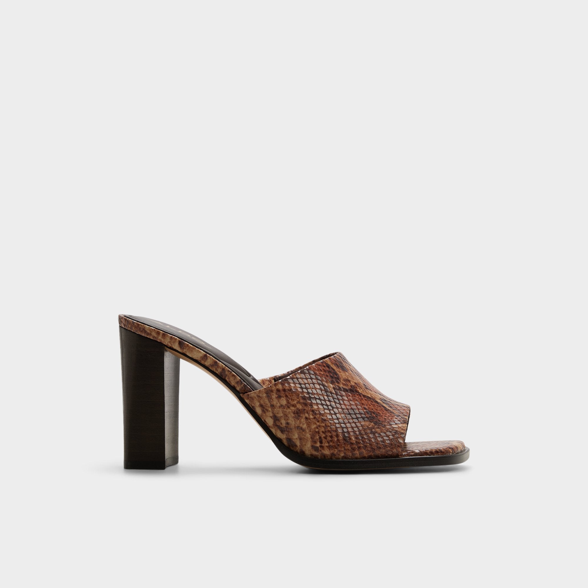 Brown multi Re in Sophia Brown Multi14190695 - Heeled mule, Block heel | Aldo