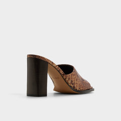 Brown multi Re in Sophia Brown Multi14190695 - Heeled mule, Block heel | Aldo