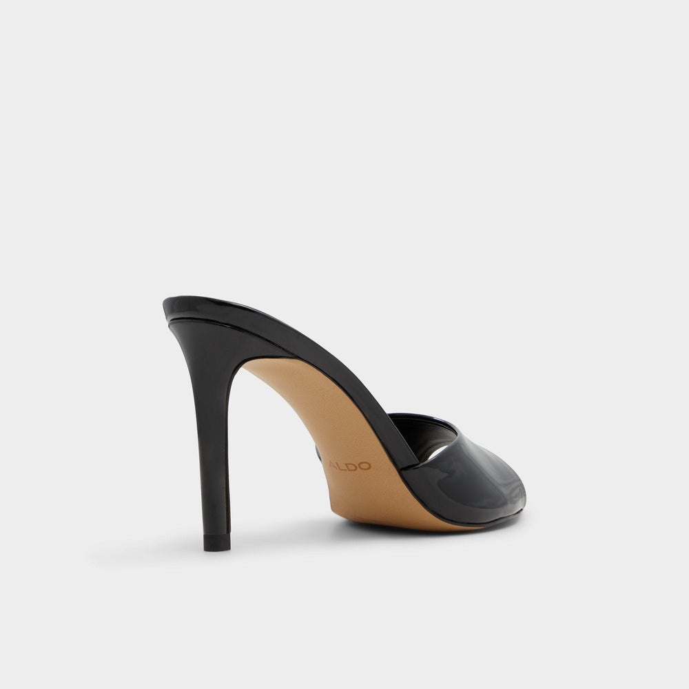 Black Anniebrilden Black Women's Heeled mules - Heeled mule, Stiletto heel | Aldo