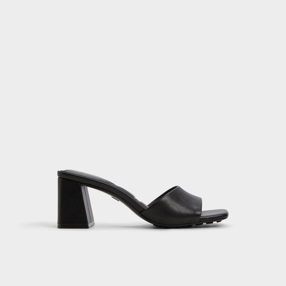 Black Tisha Black Women's Heeled mules - Heeled mule, Block heel | Aldo