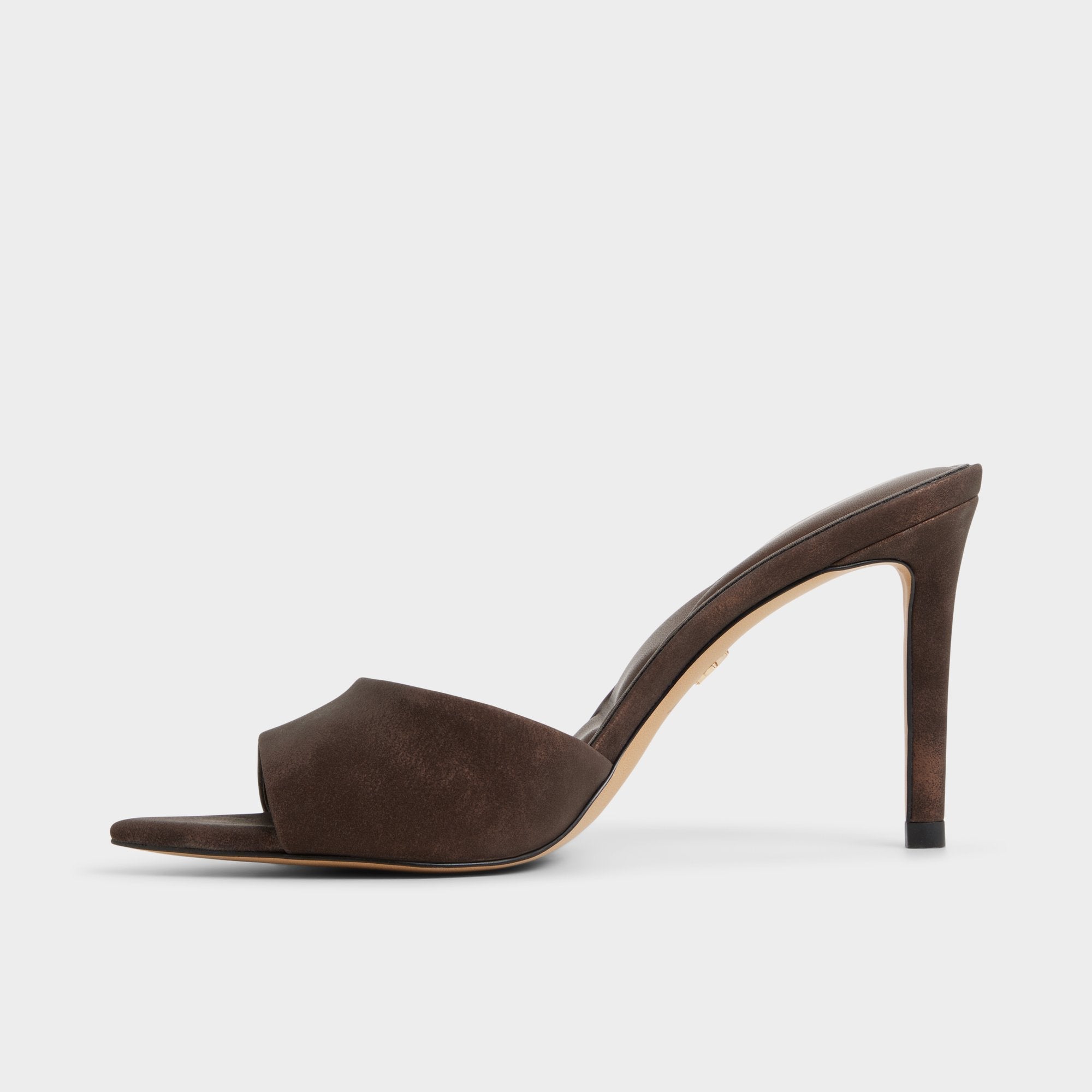 Dark brown Anniebrilden Dark Brown Women's Mule slides - Heeled mule, Stiletto heel | Aldo