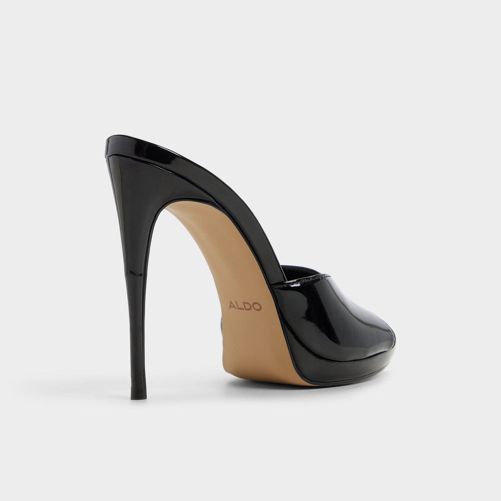Black Rivieraa in Black - Heeled mule, Platform | Aldo