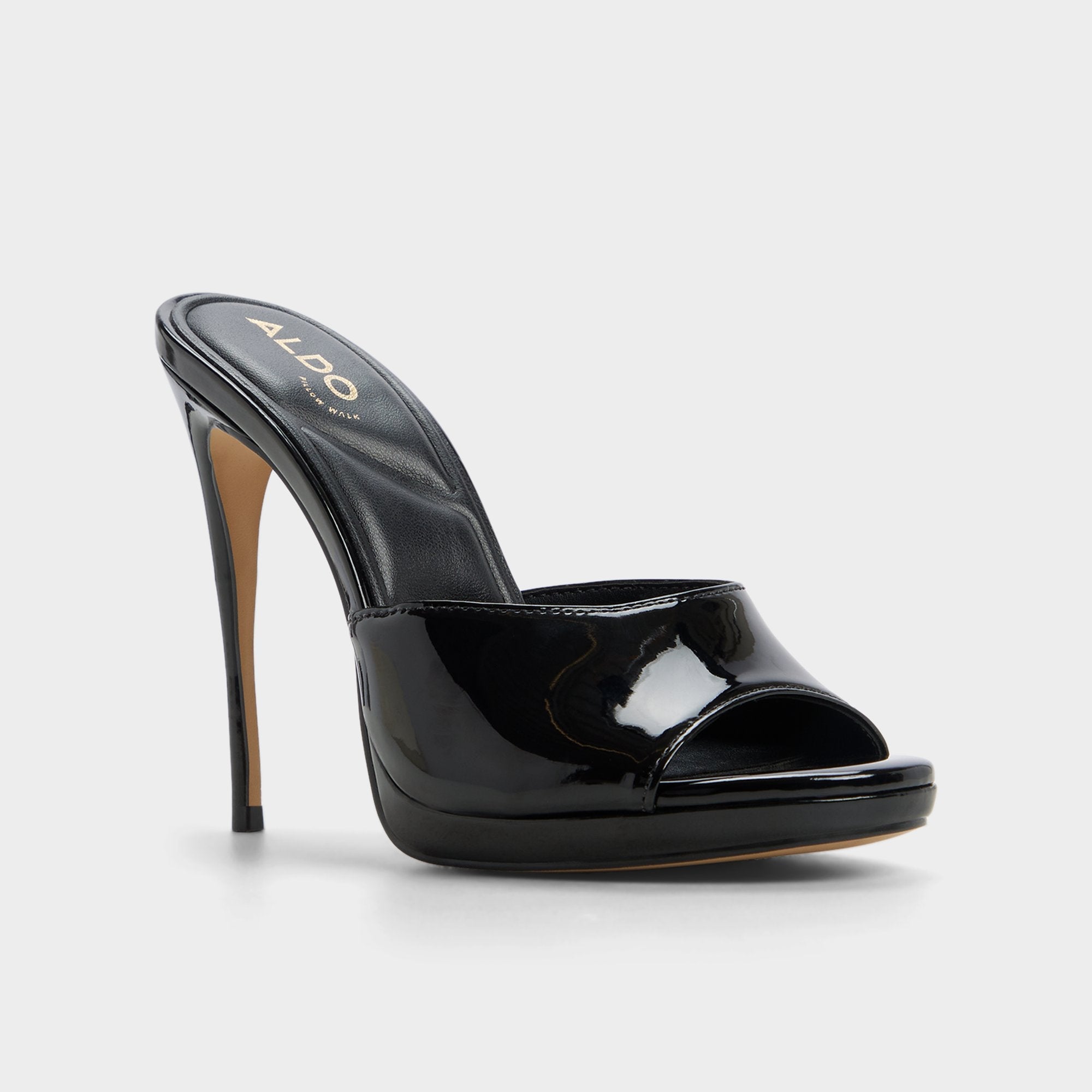 Black Rivieraa in Black - Heeled mule, Platform | Aldo
