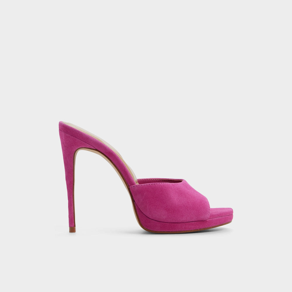 Dark pink Rivieraa in Dark Pink - Heeled mule, Platform | Aldo