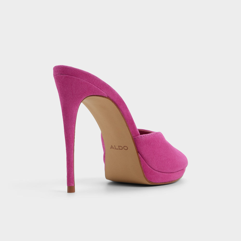 Dark pink Rivieraa in Dark Pink - Heeled mule, Platform | Aldo