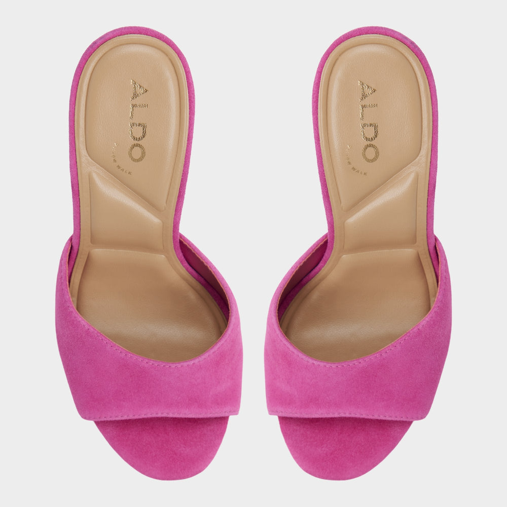 Dark pink Rivieraa in Dark Pink - Heeled mule, Platform | Aldo