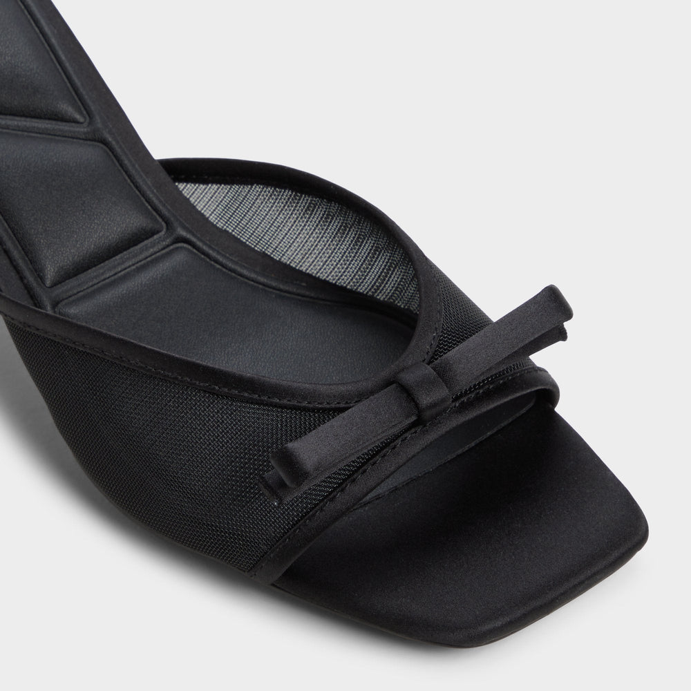 Black Begoniaa Black Women's Heeled mules - Heeled mule, Kitten heel | Aldo