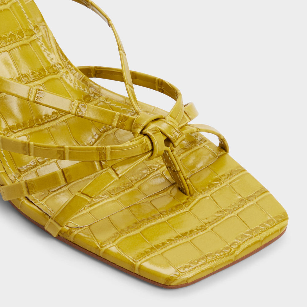 Other yellow Lumera in Other Yellow - Heeled mule, Stiletto heel | Aldo