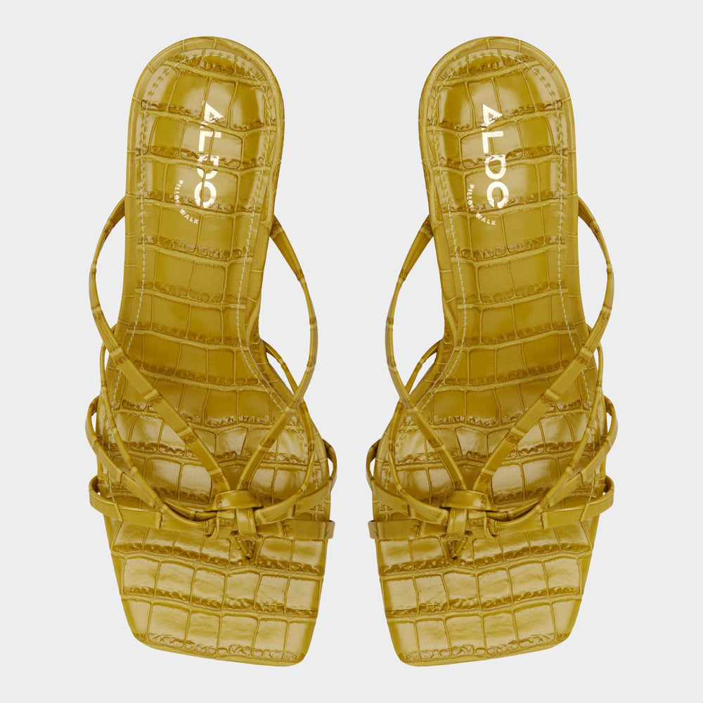 Other yellow Lumera in Other Yellow - Heeled mule, Stiletto heel | Aldo