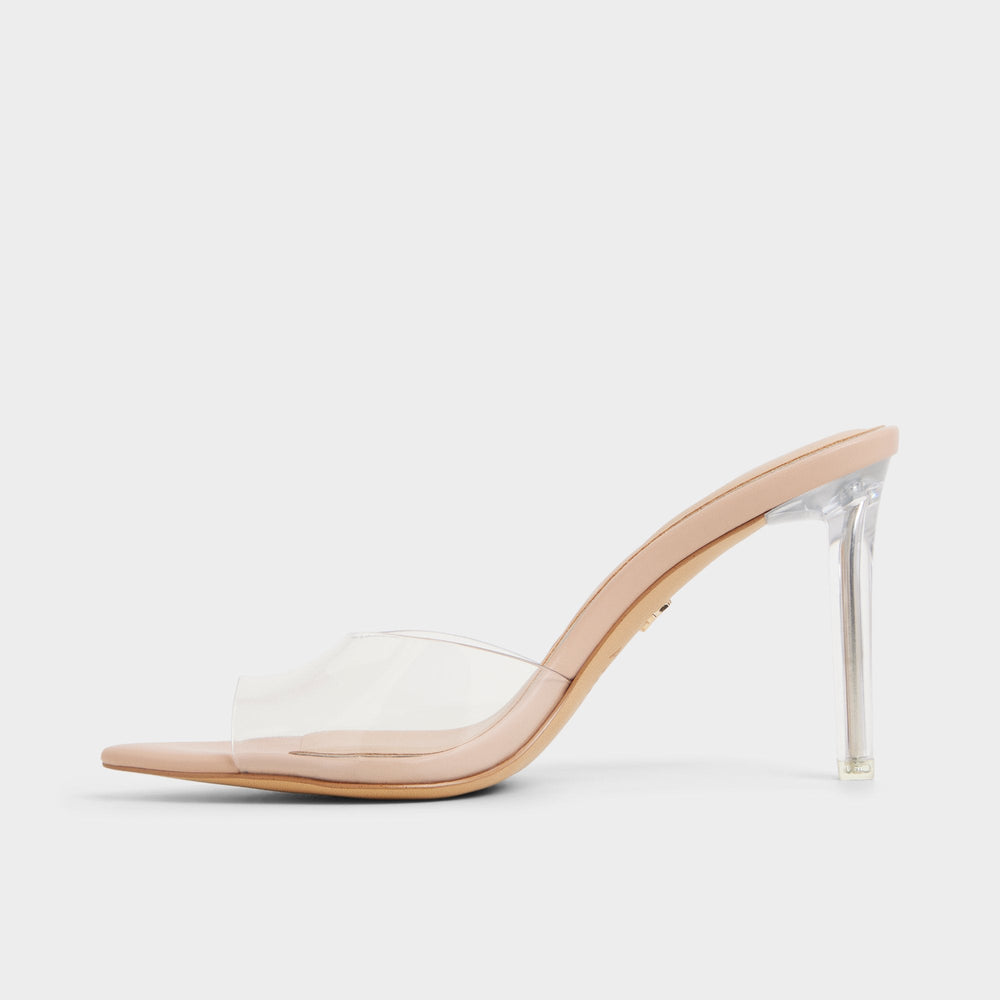 Beige Anitabrilden Beige Women's Mule slides - Heeled mule, Stiletto heel | Aldo