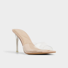 Beige Anitabrilden Beige Women's Mule slides - Heeled mule, Stiletto heel | Aldo