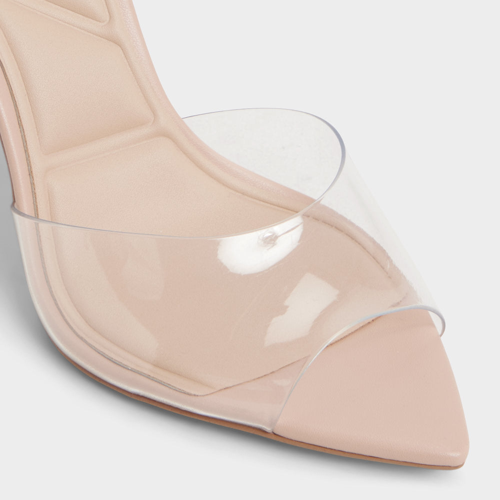 Beige Anitabrilden Beige Women's Mule slides - Heeled mule, Stiletto heel | Aldo