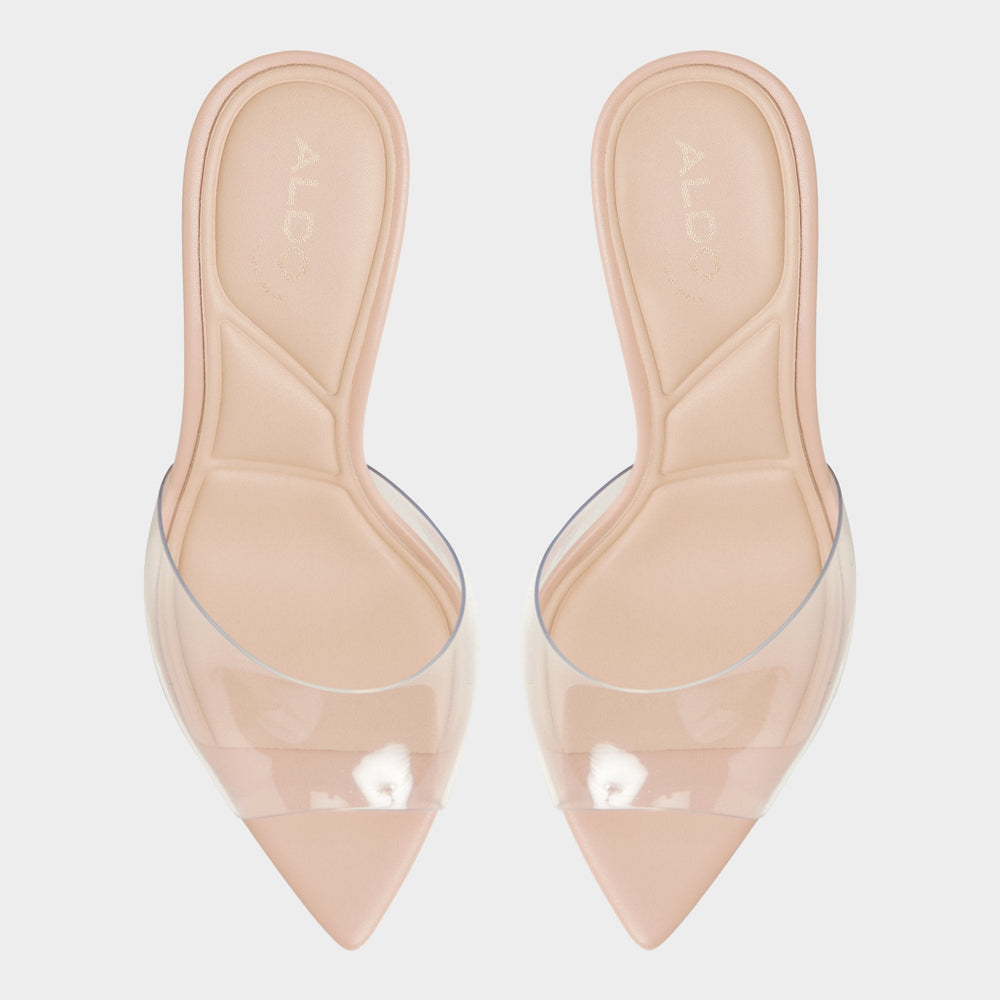 Beige Anitabrilden Beige Women's Mule slides - Heeled mule, Stiletto heel | Aldo