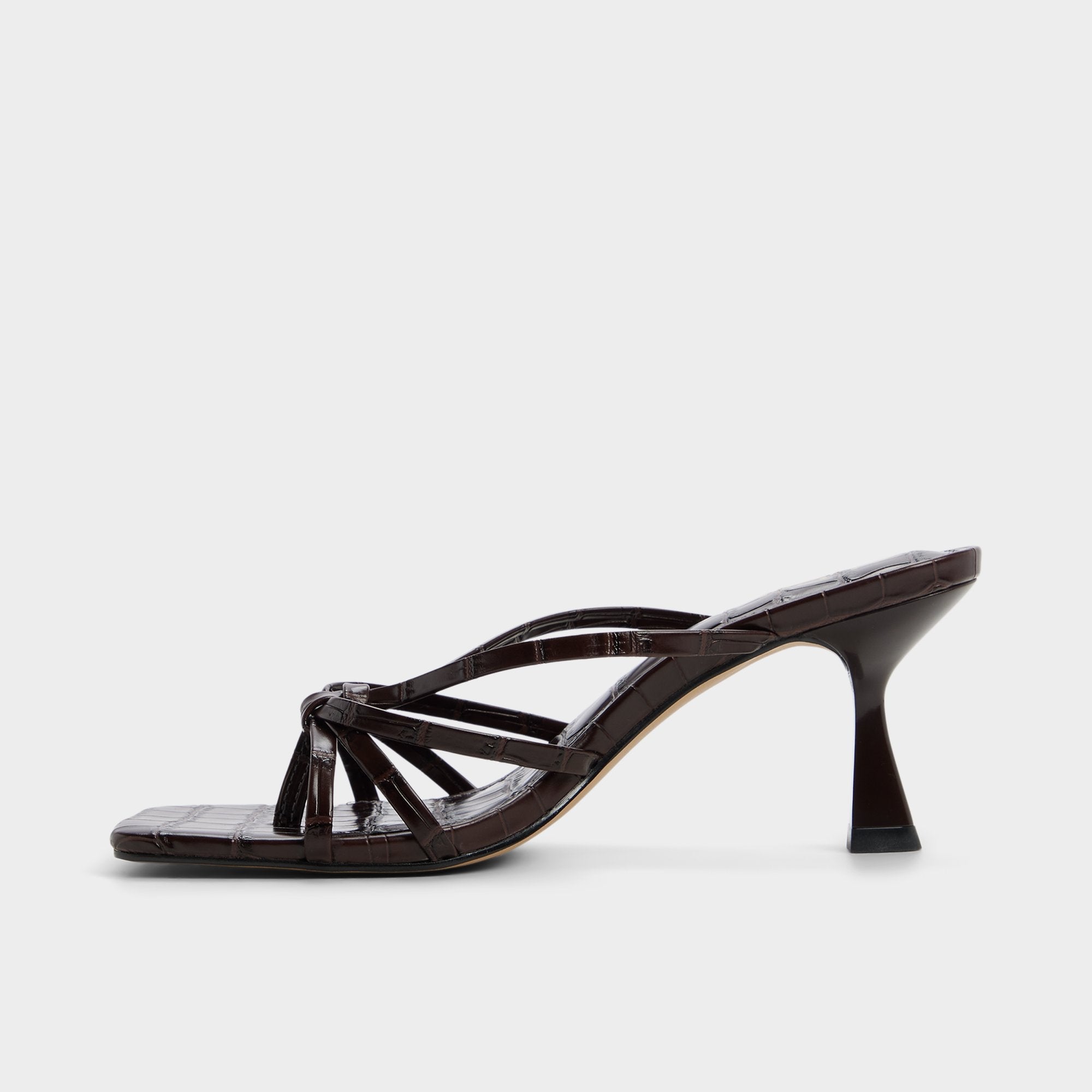Dark brown Lumera in Dark Brown - Heeled mule, Stiletto heel | Aldo