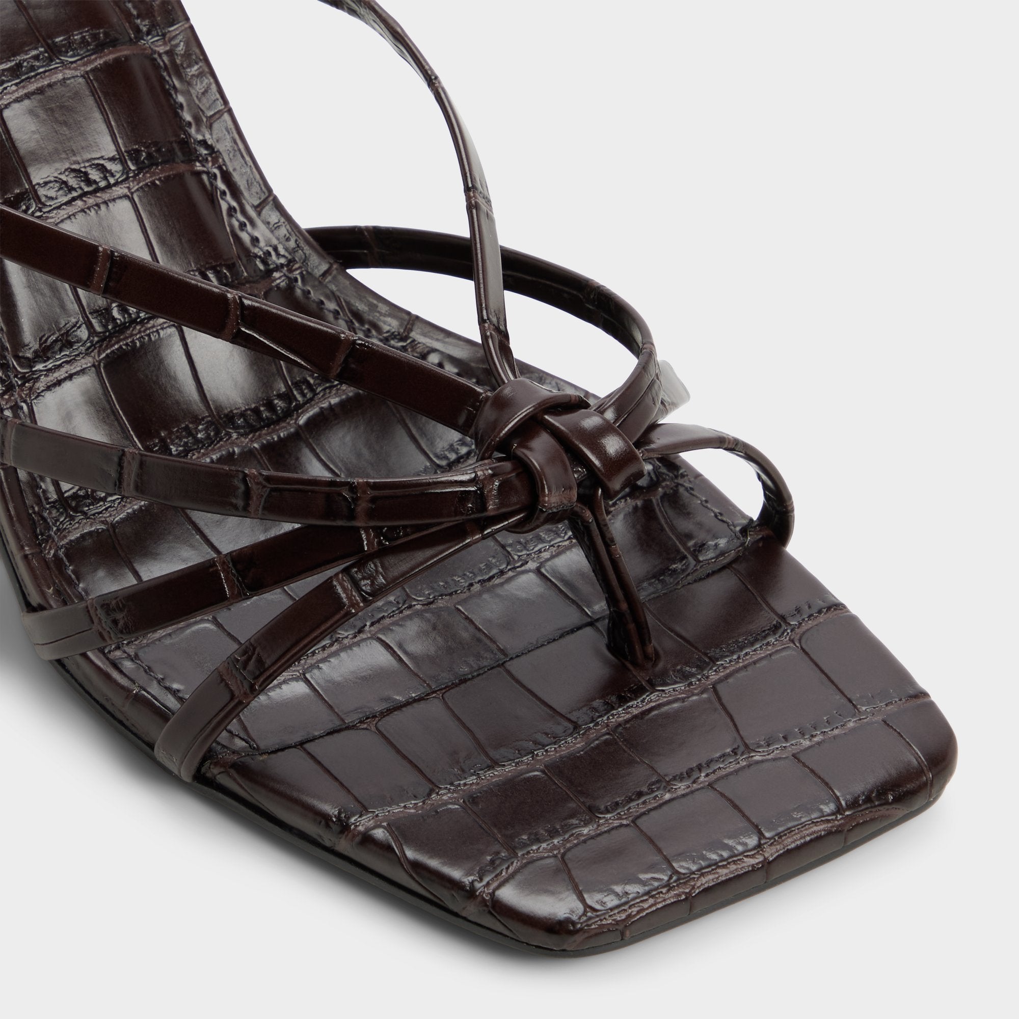 Dark brown Lumera in Dark Brown - Heeled mule, Stiletto heel | Aldo