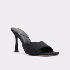 Black Evadalia Black Women's Heeled mules - Heeled mule, Stiletto heel | Aldo