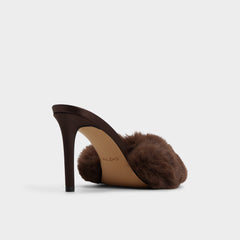 Dark Brown Anniebrilden in Dark Brown 14163209 - Heeled mule, Stiletto heel | Aldo
