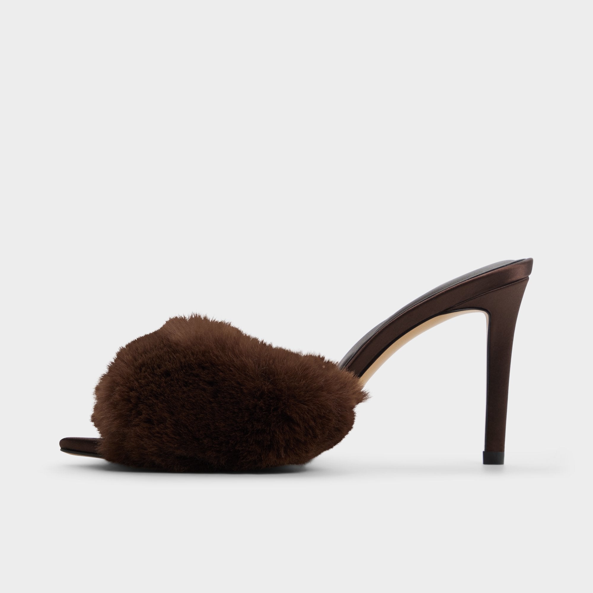 Dark Brown Anniebrilden in Dark Brown 14163209 - Heeled mule, Stiletto heel | Aldo