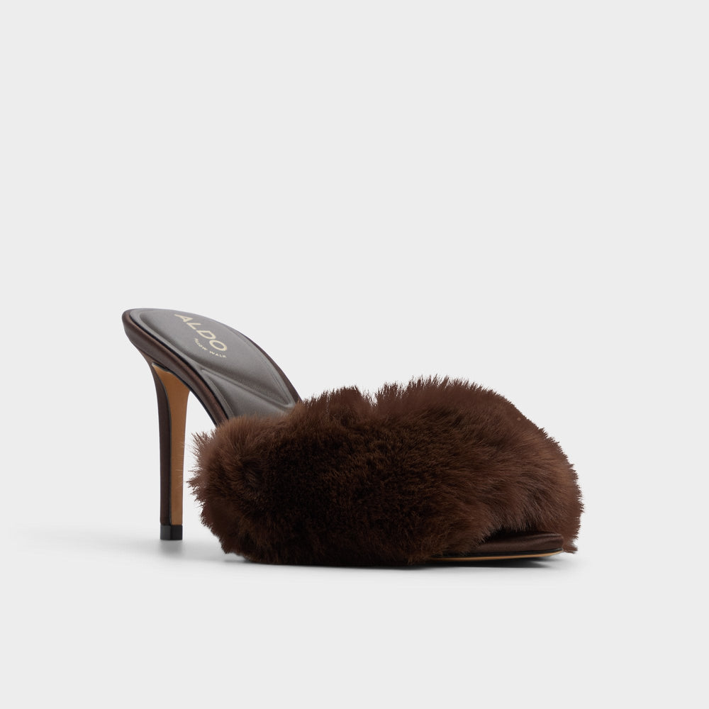 Dark Brown Anniebrilden in Dark Brown 14163209 - Heeled mule, Stiletto heel | Aldo