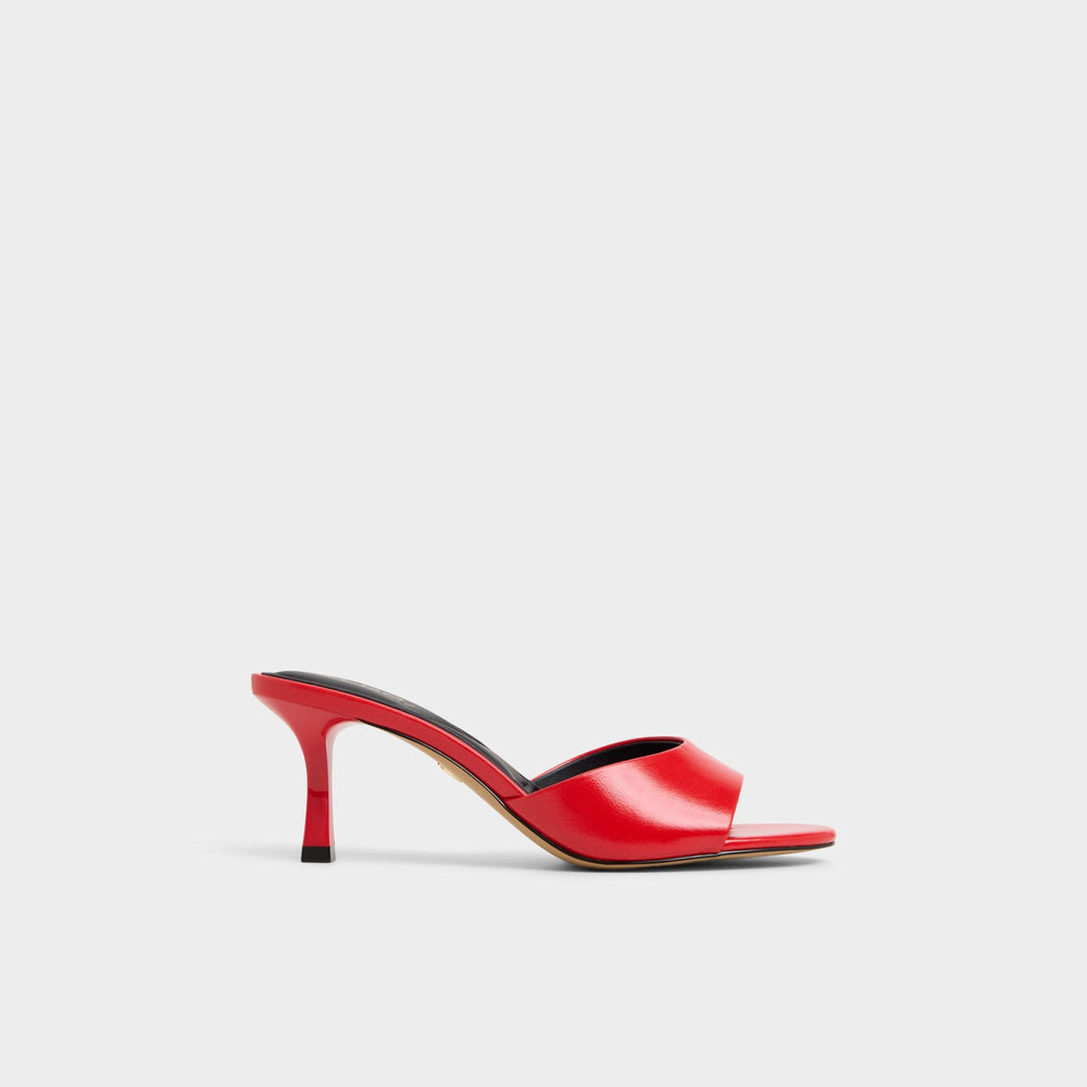 Bright red Annaberaen in Bright Red - Heeled mule, Stiletto heel | Aldo