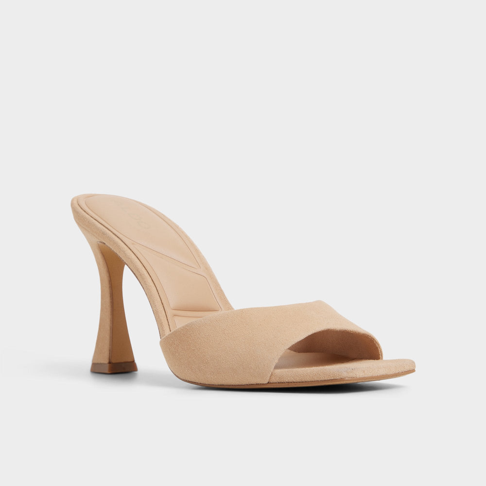 Medium Beige Jennifer in Medium Beige - Heeled mule, Stiletto heel | Aldo