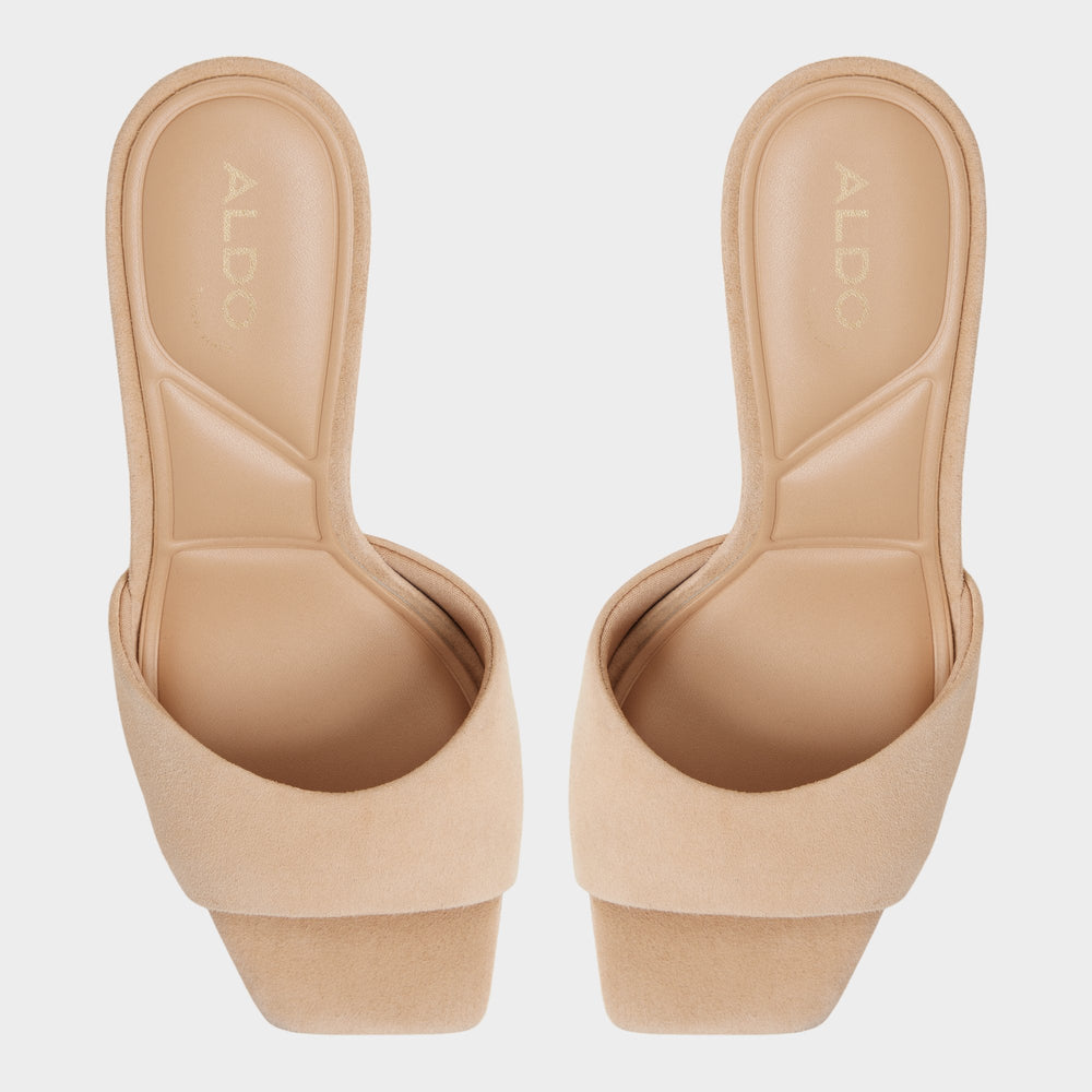 Medium Beige Jennifer in Medium Beige - Heeled mule, Stiletto heel | Aldo