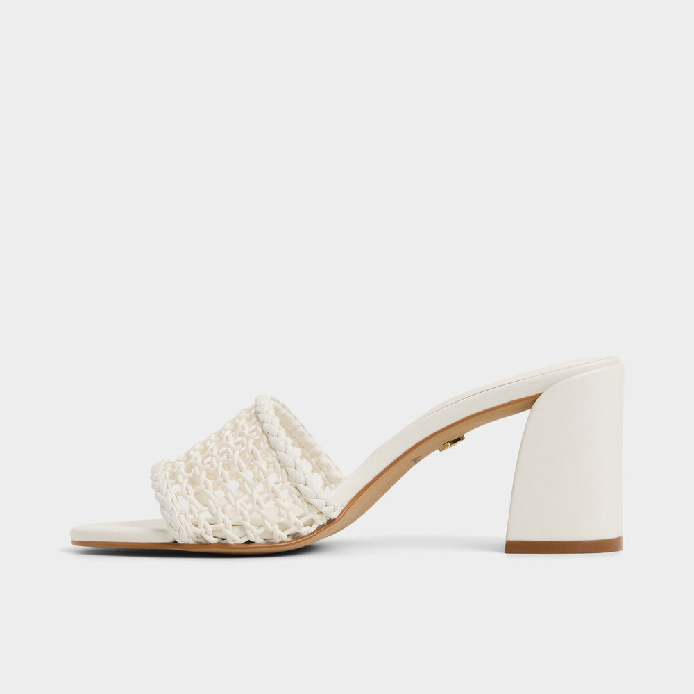 White/Bone Beachdate White/Bone Women's Block heels - Heeled mule, Block heel | Aldo