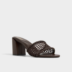 Dark Brown Beachdate Dark Brown Women's Block heels - Heeled mule, Block heel | Aldo