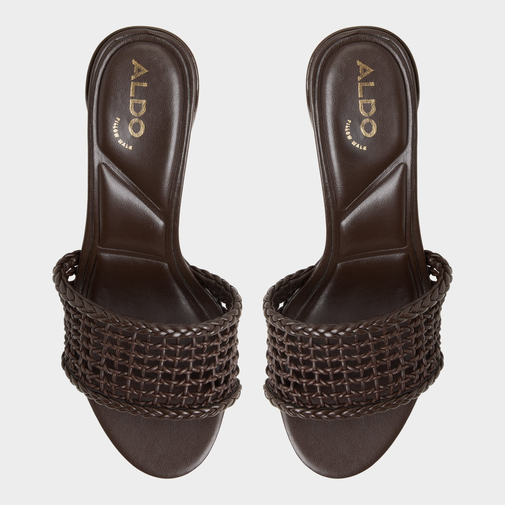 Dark Brown Beachdate Dark Brown Women's Block heels - Heeled mule, Block heel | Aldo