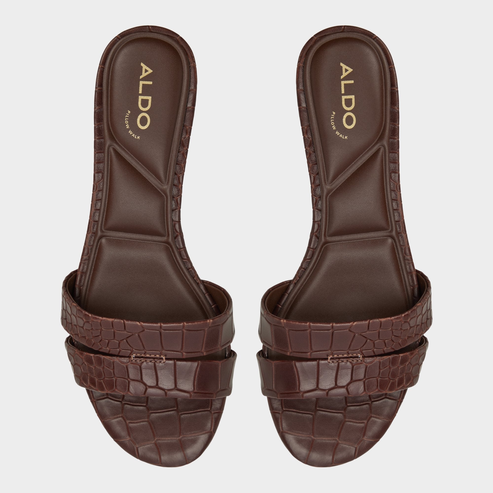 Dark Brown Scarletta Dark Brown Women's Heeled mules - Heeled mule, Kitten heel | Aldo