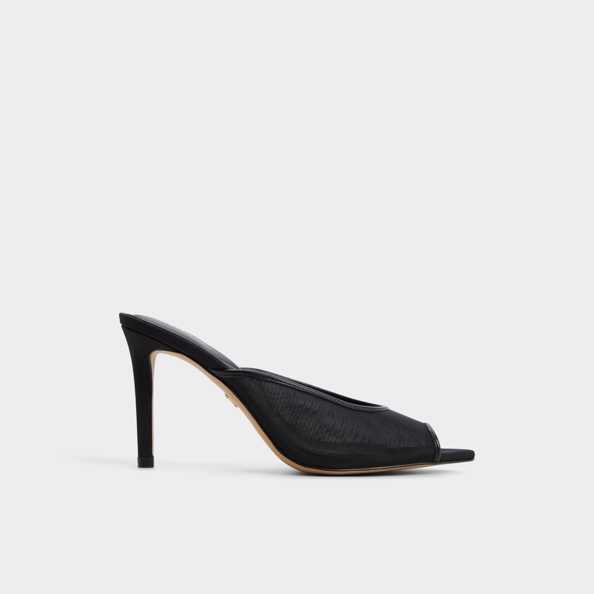 Black Elennah in Black 14161302 - Heeled mule, Stiletto heel | Aldo