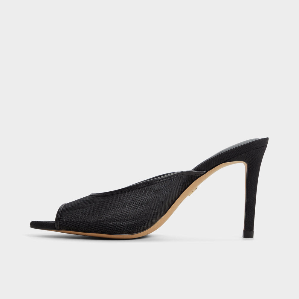 Black Elennah in Black 14161302 - Heeled mule, Stiletto heel | Aldo