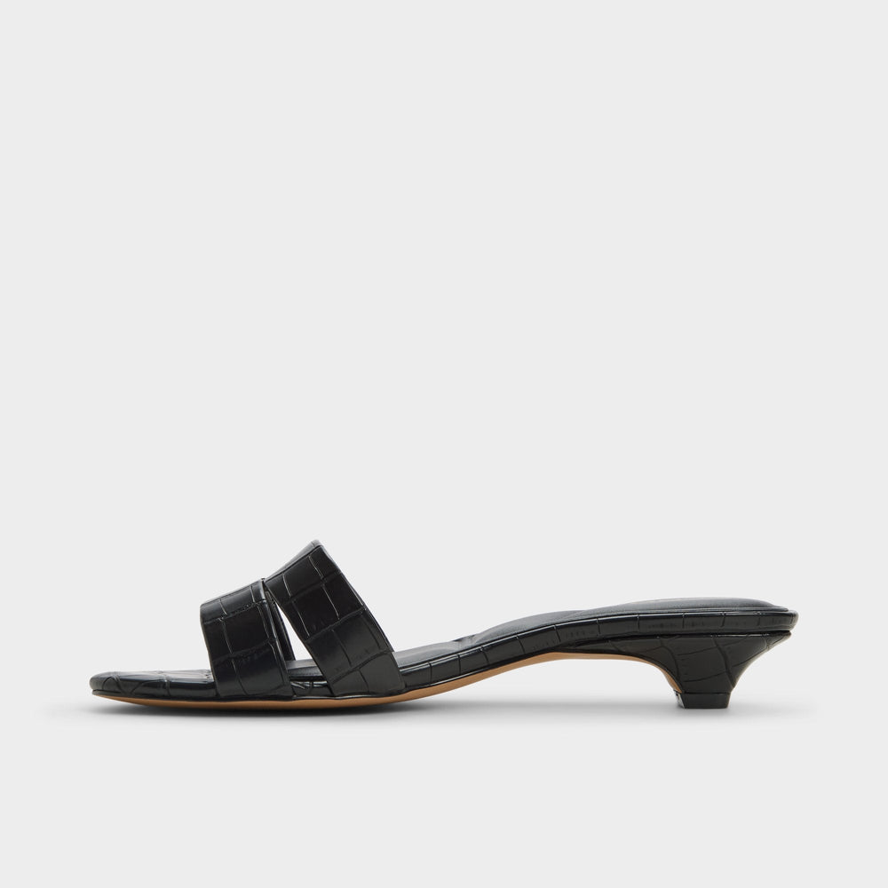 Black Scarletta Black Women's Heeled mules - Heeled mule, Kitten heel | Aldo