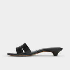 Black Scarletta Black Women's Heeled mules - Heeled mule, Kitten heel | Aldo