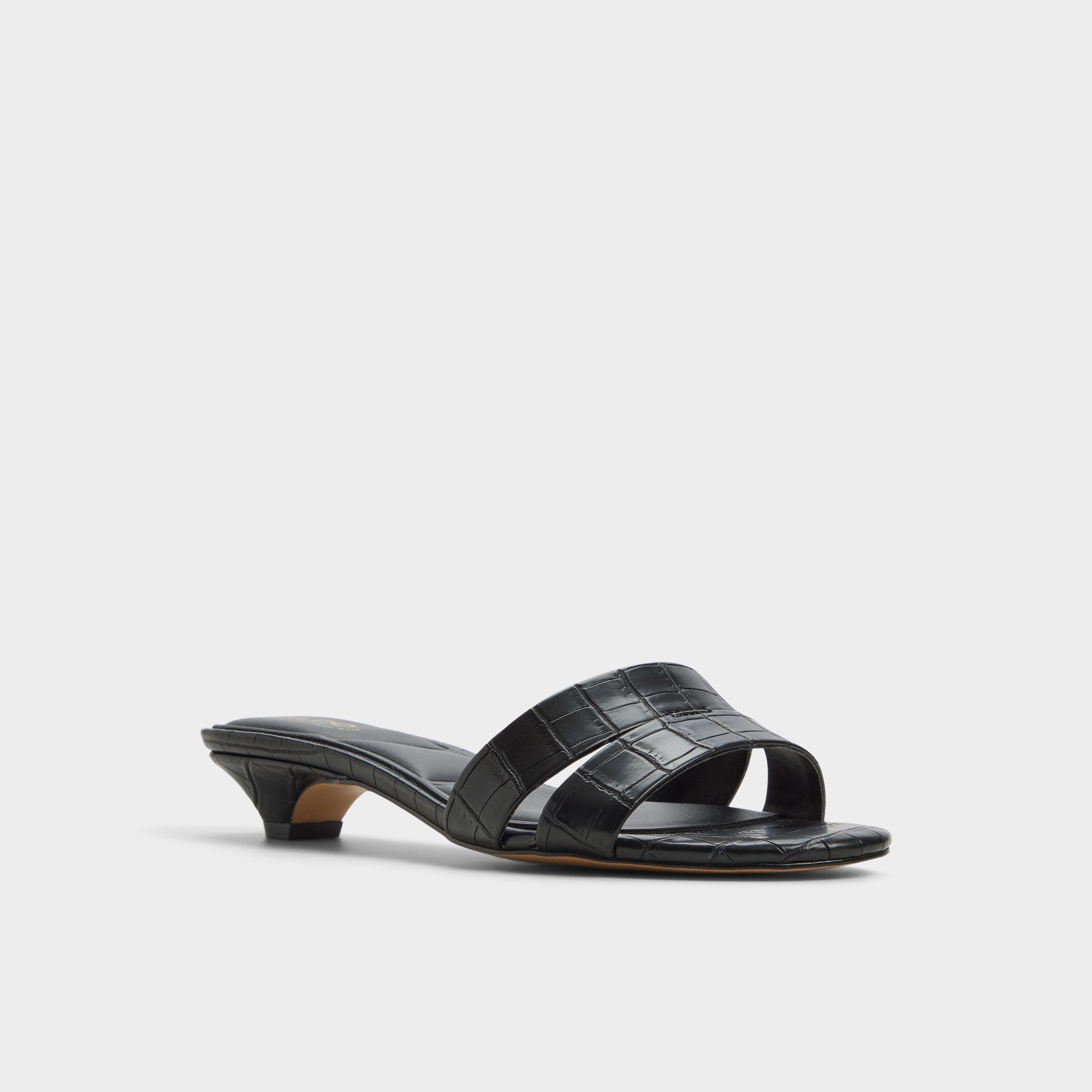 Black Scarletta Black Women's Heeled mules - Heeled mule, Kitten heel | Aldo