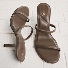 Khaki Avelinda in Khaki - Heeled mule | Aldo