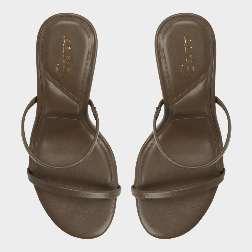 Khaki Avelinda in Khaki - Heeled mule | Aldo