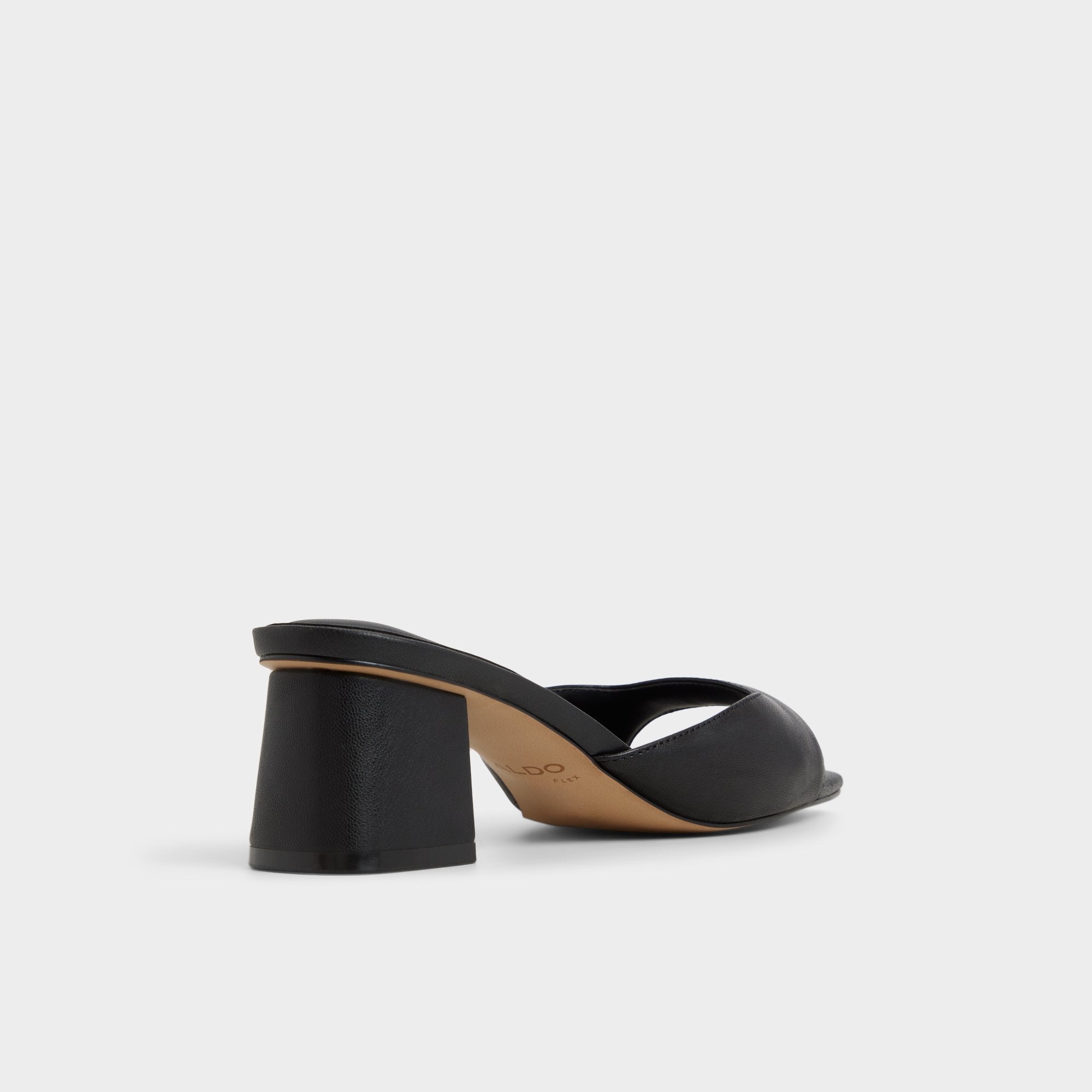Black Aneky in Black - Heeled mule, Block heel | Aldo