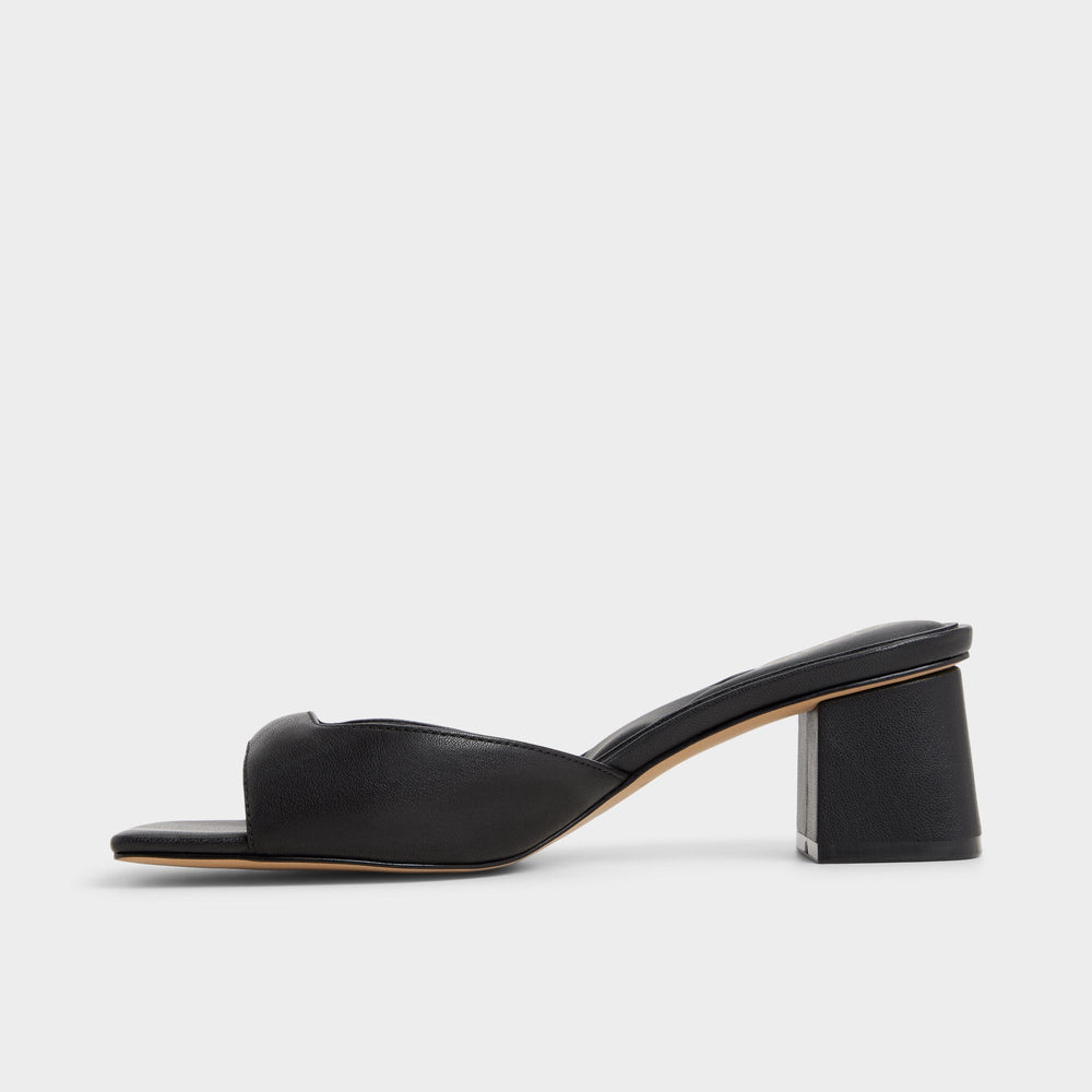 Black Aneky in Black - Heeled mule, Block heel | Aldo