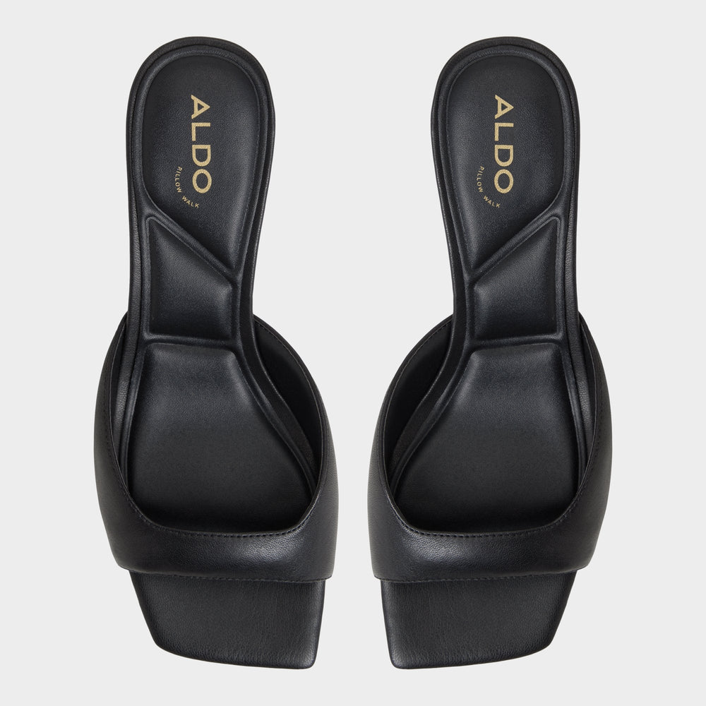 Black Aneky in Black - Heeled mule, Block heel | Aldo
