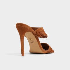 Medium Brown Nahanie in Medium Brown - Heeled mule, Stiletto heel | Aldo