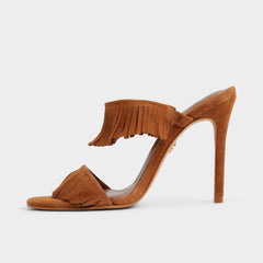 Medium Brown Nahanie in Medium Brown - Heeled mule, Stiletto heel | Aldo