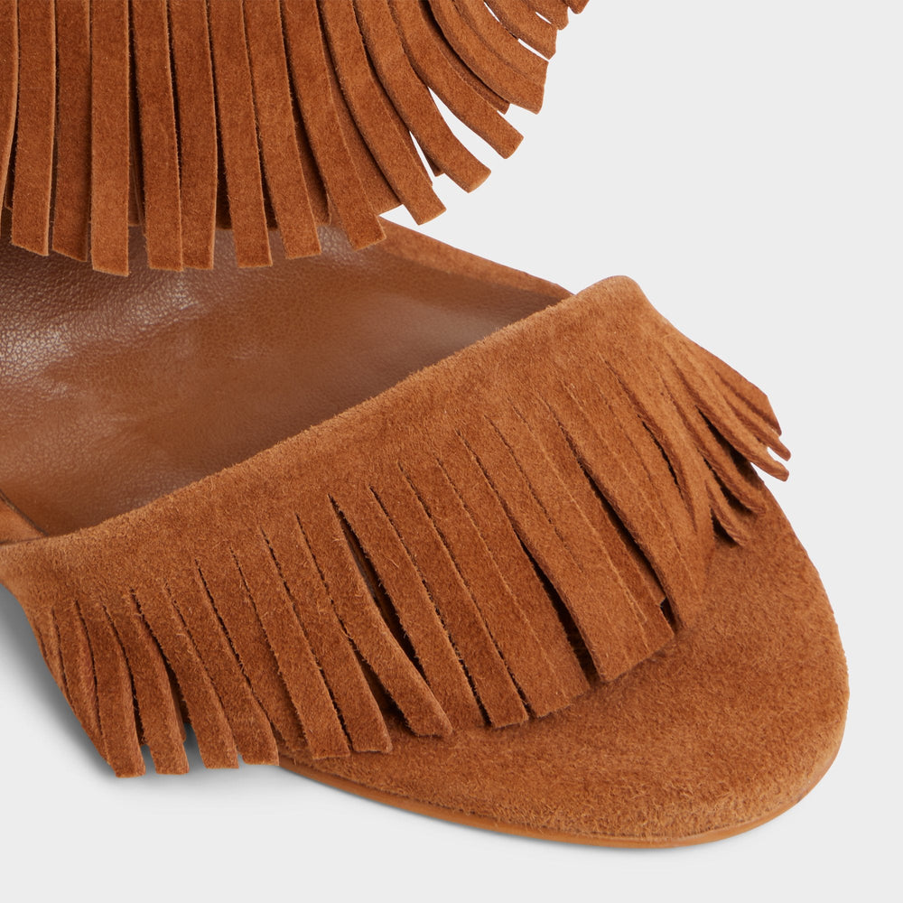 Medium Brown Nahanie in Medium Brown - Heeled mule, Stiletto heel | Aldo