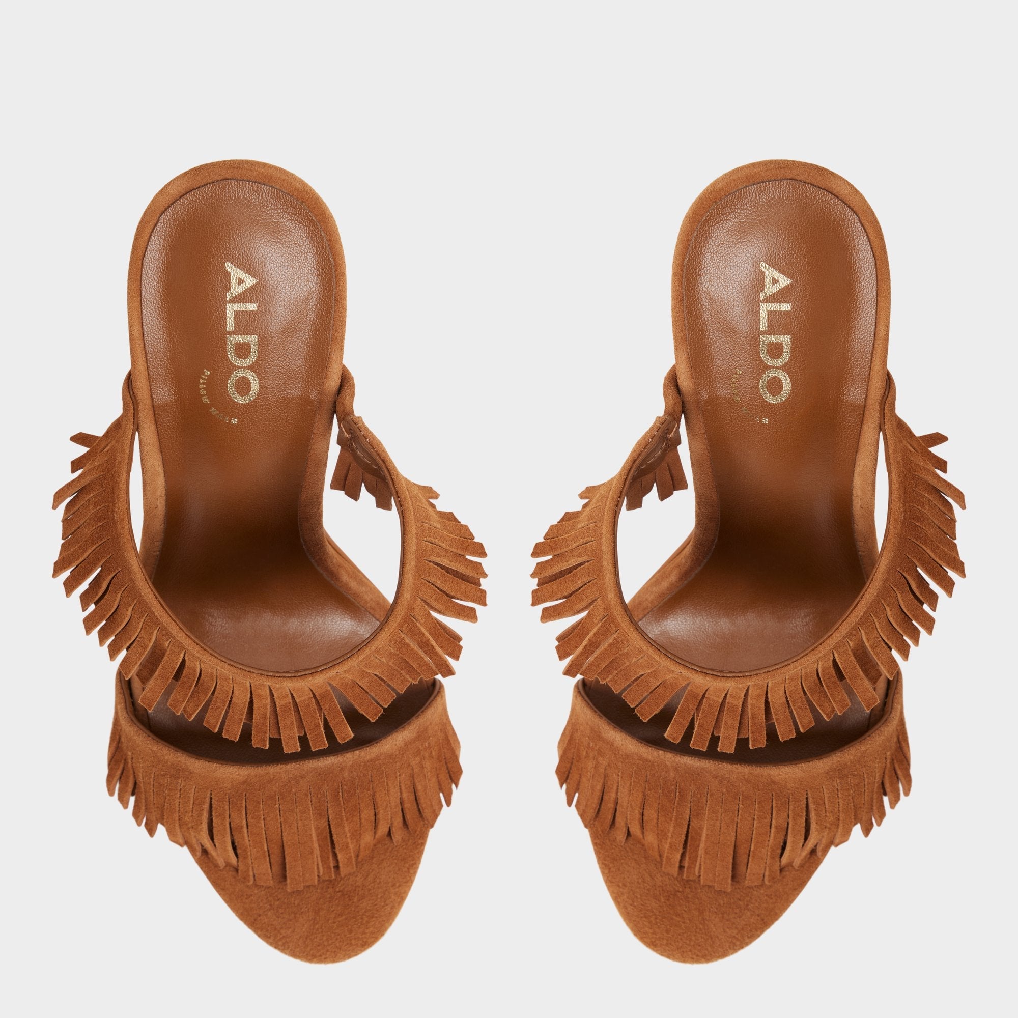 Medium Brown Nahanie in Medium Brown - Heeled mule, Stiletto heel | Aldo