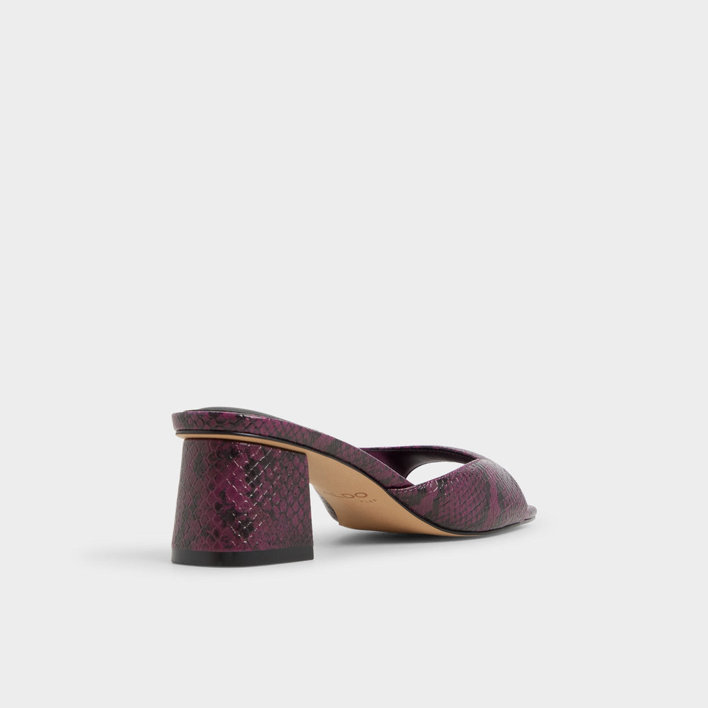 Bordo Aneky in Bordo - Heeled mule, Block heel | Aldo