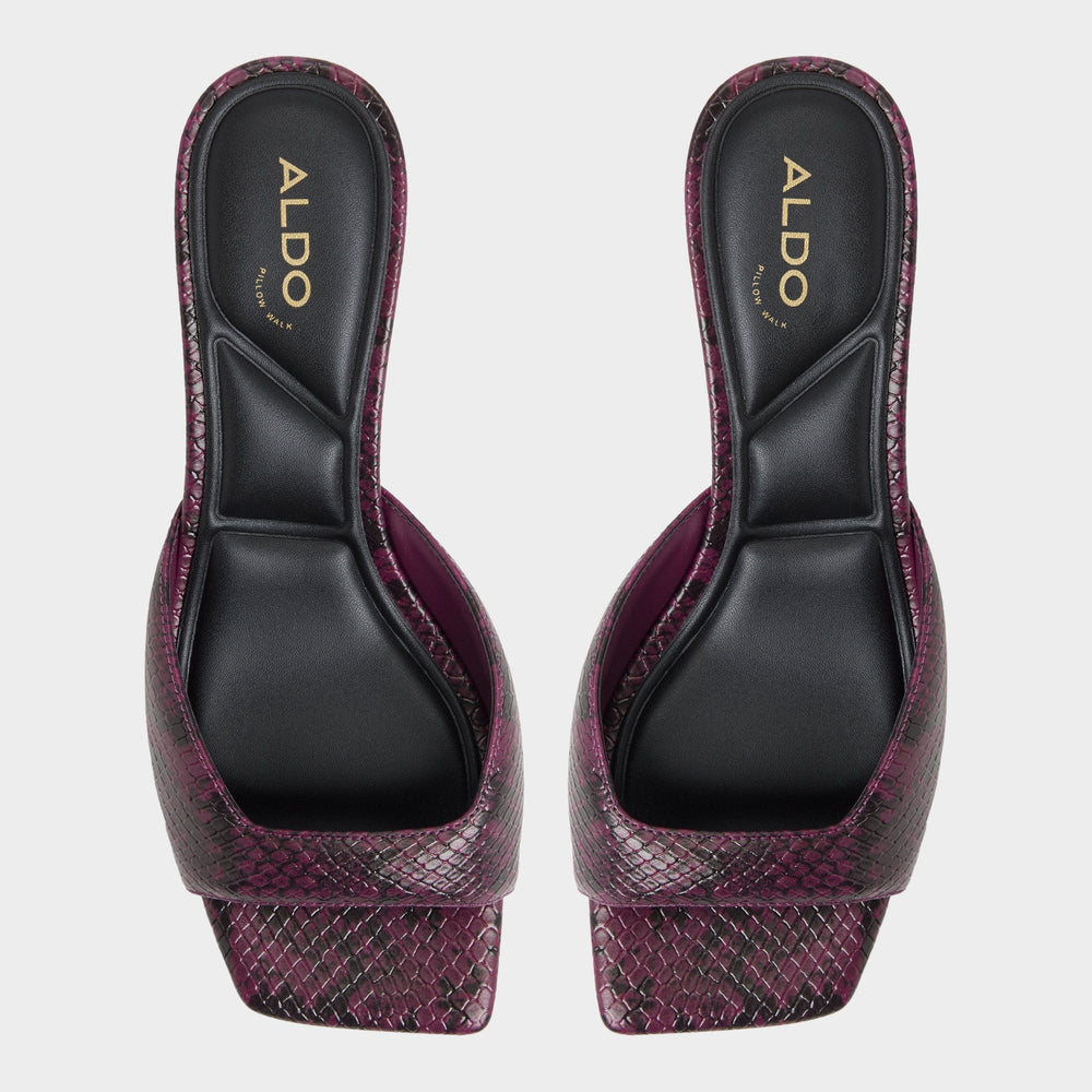 Bordo Aneky in Bordo - Heeled mule, Block heel | Aldo